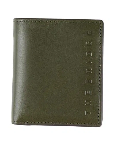The Bridge Man Wallet Dark Green Size - Leather In Green