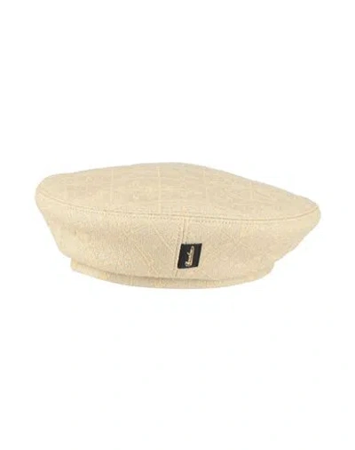 Borsalino Hat Beige Size L Cotton, Polyamide In Neutral
