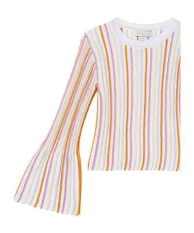Stella Mccartney Striped Sweater In Multi
