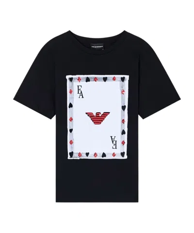 Emporio Armani Short Sleeve T-shirt In Black