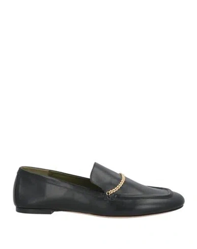 Maria Luca Woman Loafers Black Size 11 Calfskin In Black
