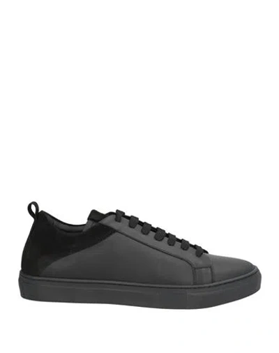 Liu •jo Man Man Sneakers Black Size 9 Leather In Black