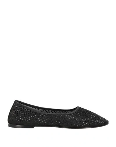 Dear Frances Woman Ballet Flats Black Size 8 Synthetisches Material, Leather In Black