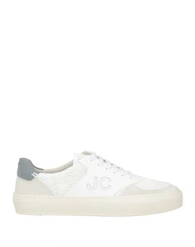Jacob Cohёn Man Sneakers White Size 9 Leather, Polyester In White