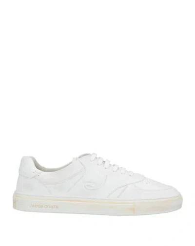 Jacob Cohёn Man Sneakers White Size 9 Leather In White