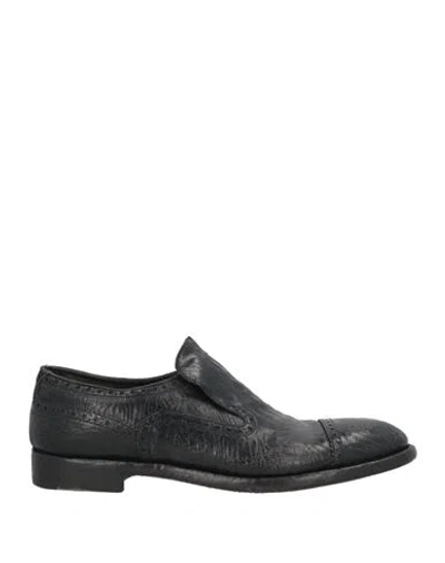 Alberto Fasciani Man Loafers Black Size 9 Leather In Black