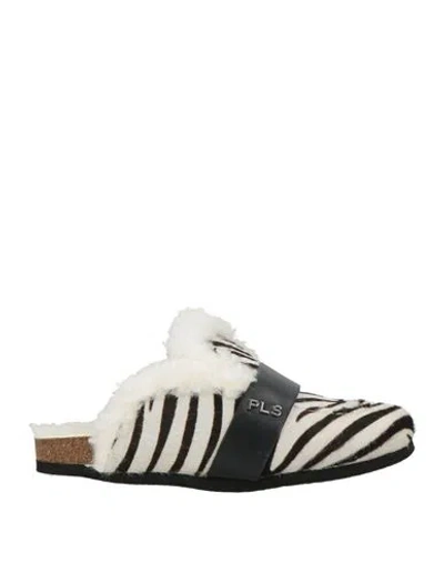 Philosophy Di Lorenzo Serafini Woman Mules & Clogs White Size 11 Leather In Animal Print