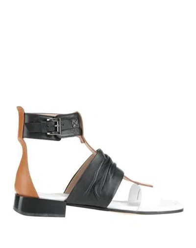 Ixos Woman Sandals Black Size 4 Leather In Black