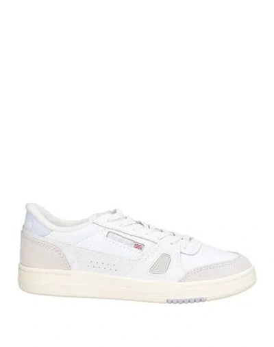 Reebok Woman Sneakers White Size 10.5 Leather, Regenerated Leather In White