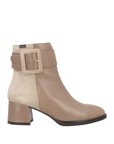 Callaghan Woman Ankle Boots Khaki Size 7 Leather In Multi