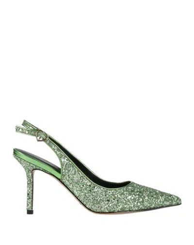 Tosca Blu Studio Woman Pumps Light Green Size 7 Synthetisches Material In Animal Print