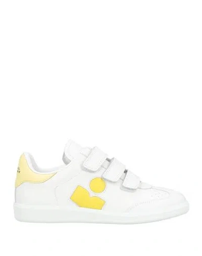 Isabel Marant Woman Sneakers White Size 6.5 Cow Leather In White