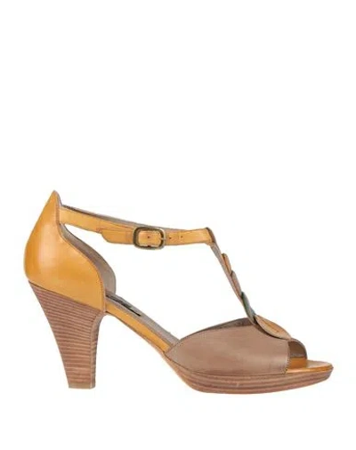 Alberto Fermani Woman Pumps Taupe Size 7 Calfskin In Brown