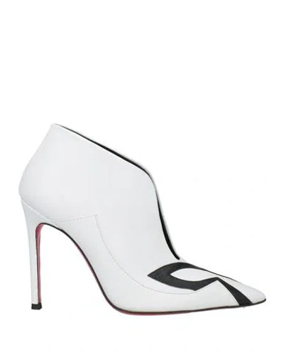 Luciano Padovan Woman Ankle Boots White Size 8 Leather In White