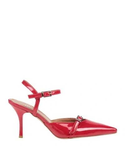 Ovyè Ovyé Woman Pumps Red Size 8 Synthetisches Material In Red