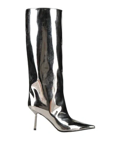 Le Silla Woman Boot Platinum Size 11 Synthetisches Material In Gray