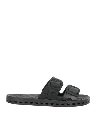 Sensi Woman Sandals Black Size 6-7 Recycled Pvc In Multi