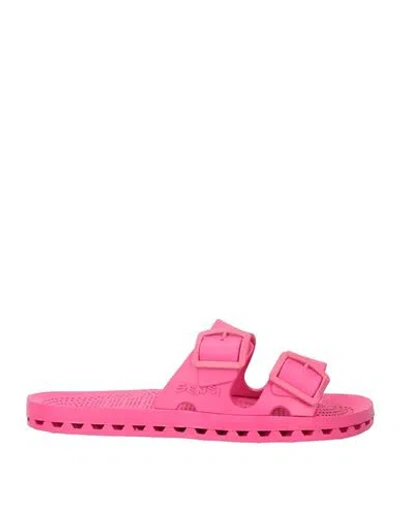 Sensi Woman Sandals Magenta Size 8-9 Recycled Pvc In Multi