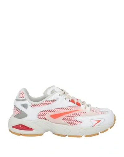 Date D. A.t. E. Woman Sneakers White Size 6.5 Leather, Textile Fibers In Multi