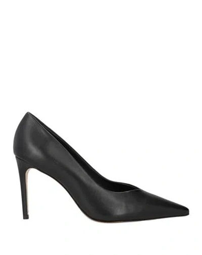 Luciano Padovan Woman Pumps Black Size 6 Leather In Black