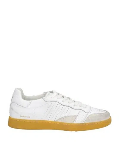 Date D. A.t. E. Woman Sneakers White Size 6.5 Calfskin In White