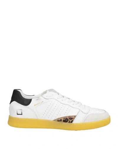 Date D. A.t. E. Woman Sneakers White Size 6.5 Leather In White