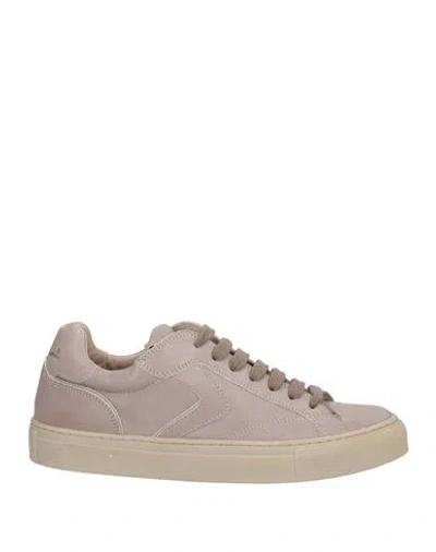 Voile Blanche Woman Sneakers Taupe Size 7 Calfskin In Multi