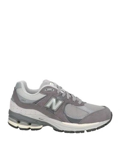 New Balance 2002 Woman Sneakers Grey Size 7 Leather, Textile Fibers In Gray