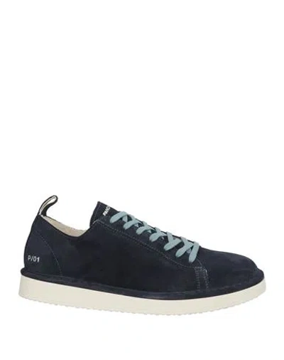 Pànchic Panchic Man Sneakers Midnight Blue Size 9 Leather In Blue