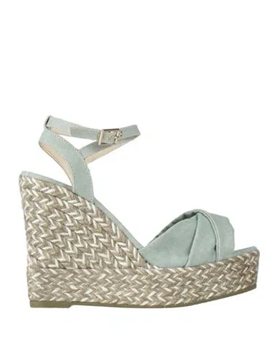 Espadrilles Woman  Sage Green Size 10 Textile Fibers In Animal Print