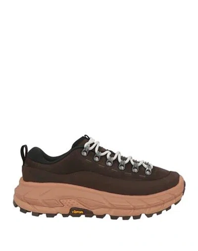 Hoka U Tor Summit Woman Sneakers Chocolate Brown Size 8 Leather, Synthetic Fibers In Brown