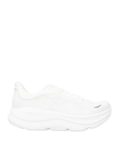 Hoka M Bondi 9 Man Sneakers White Size 9 Textile Fibers In White