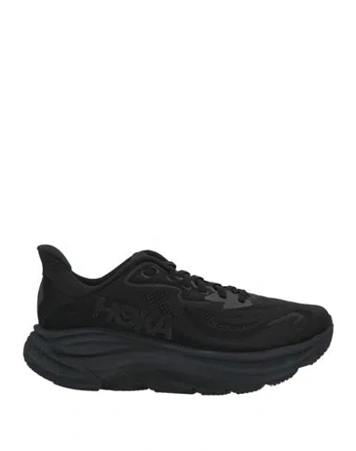 Hoka M Clifton 10 Woman Sneakers Black Size 8 Textile Fibers In Multi