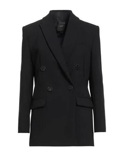 Pinko Woman Blazer Black Size 4 Polyester In Black