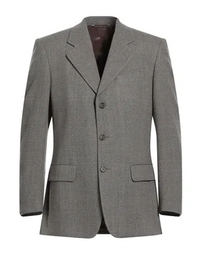 Rodrigo Man Blazer Sage Green Size 44 Virgin Wool In Green