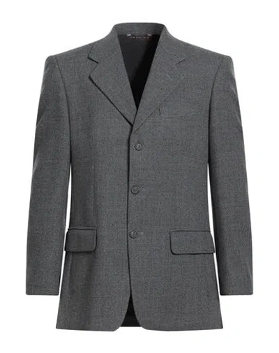 Rodrigo Man Blazer Grey Size 38 Virgin Wool In Gray