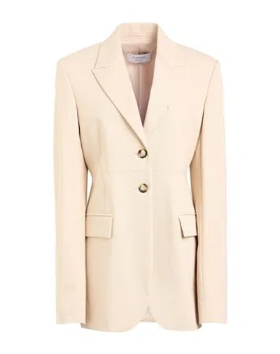 Sportmax Woman Blazer Beige Size 8 Cotton, Elastane In Pink
