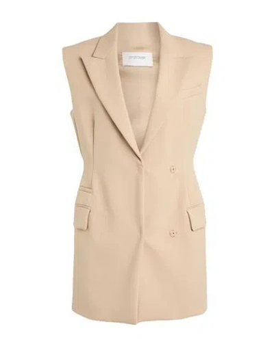 Sportmax Woman Blazer Sand Size 10 Virgin Wool In Neutral