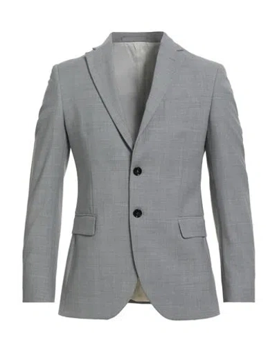 Liu •jo Man Man Blazer Grey Size 36 Polyester, Wool, Elastane In Gray