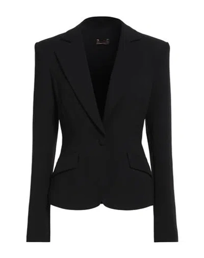 Olla Parèg Olla Parég Woman Blazer Black Size 8 Polyester In Black