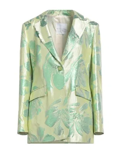Skills & Genes Woman Blazer Light Green Size 10 Acetate, Polyester In Green