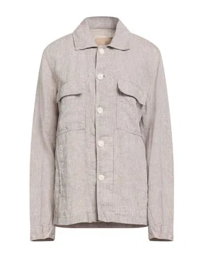 Luca Bertelli Woman Shirt Beige Size L Linen In Neutral