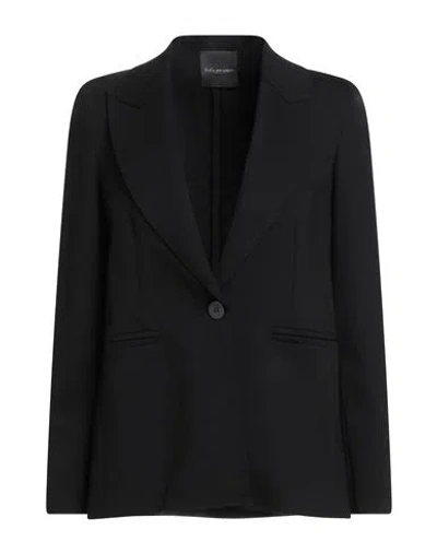 Soko Ni Inai Woman Blazer Black Size M Viscose, Polyamide, Elastane In Black