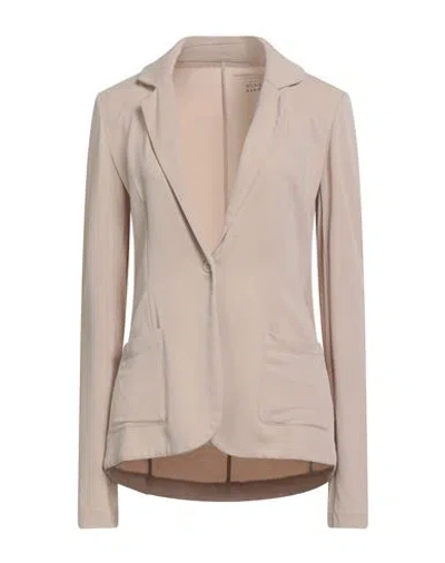 Majestic Filatures Woman Blazer Beige Size 1 Viscose, Elastane In Neutral