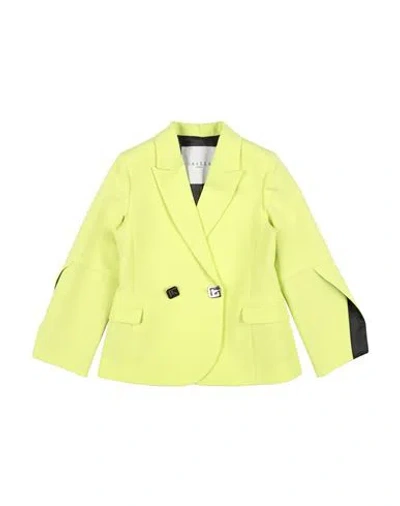 Gaelle Paris Gaëlle Paris Toddler Girl Blazer Lime Green Size 4 Polyester, Elastane In Green