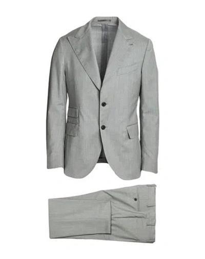 Gabriele Pasini Man Suit Grey Size 40 Wool In Gray