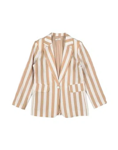 L:ú L:ú By Miss Grant Toddler Girl Blazer Beige Size 6 Lyocell, Polyester In Brown