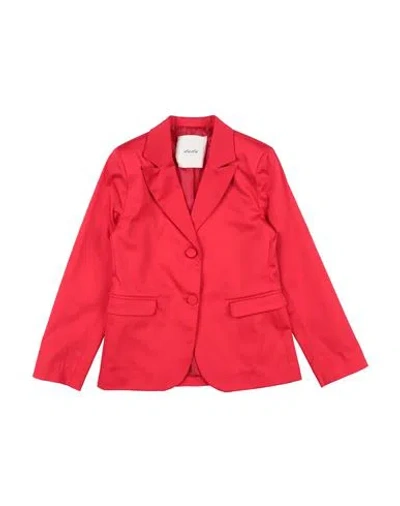 L:ú L:ú By Miss Grant Toddler Girl Blazer Red Size 6 Cotton, Elastane In Red