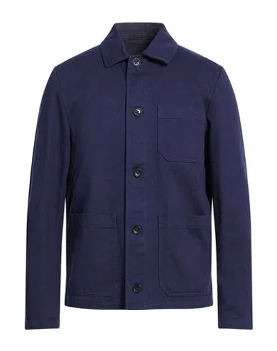 Montedoro By Slowear Man Jacket Navy Size 40 Cotton In Blue