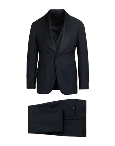 Gabriele Pasini Man Suit Black Size 40 Wool In Black